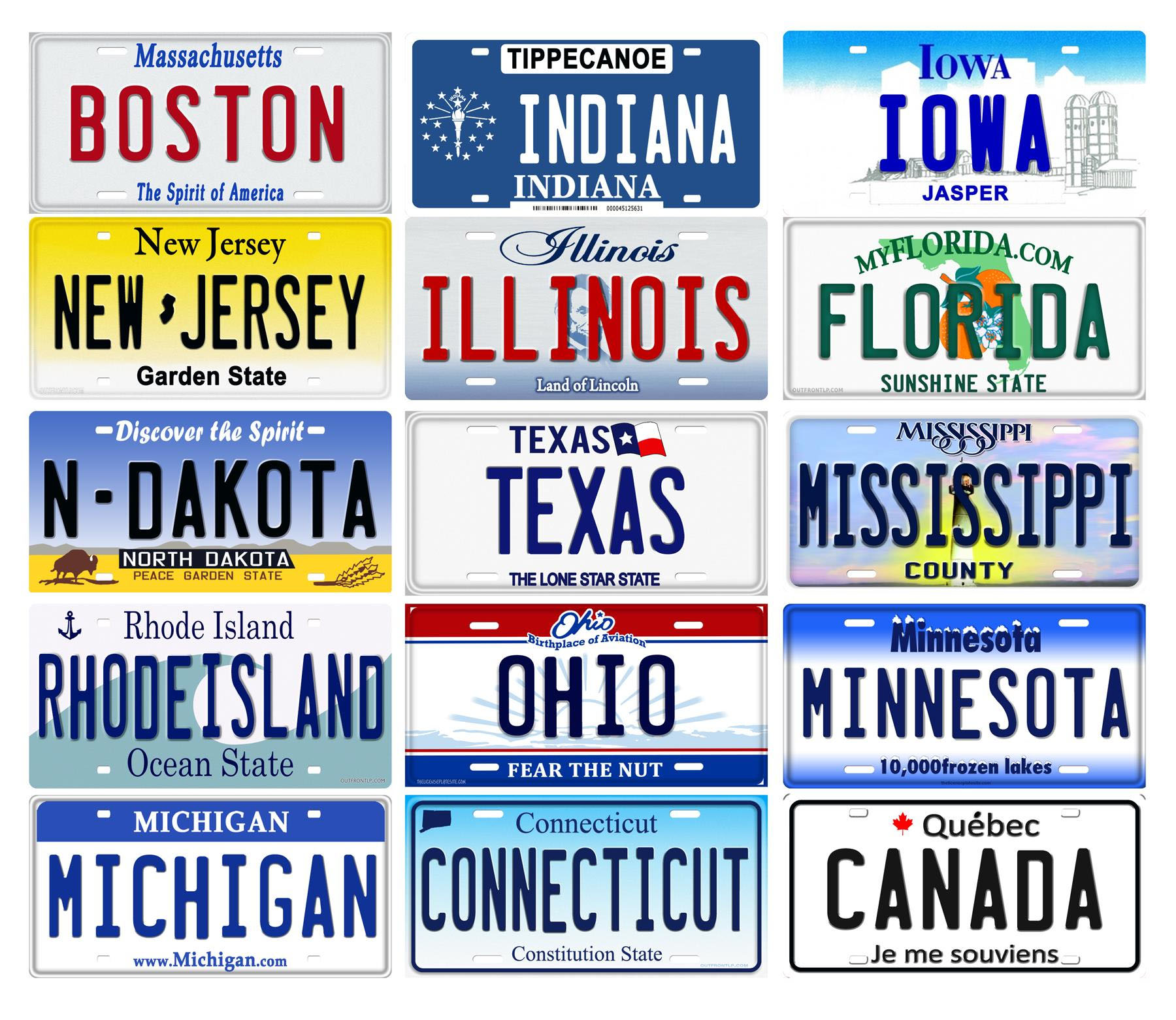 illinois license plate template